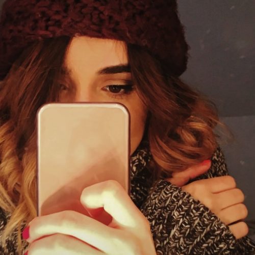 preschool-teacher-girl-selfie-mirror-phone-woman