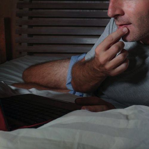 man-bed-coronavirus-COVID-19-thinking-guy-bed-quarantined-pornhub